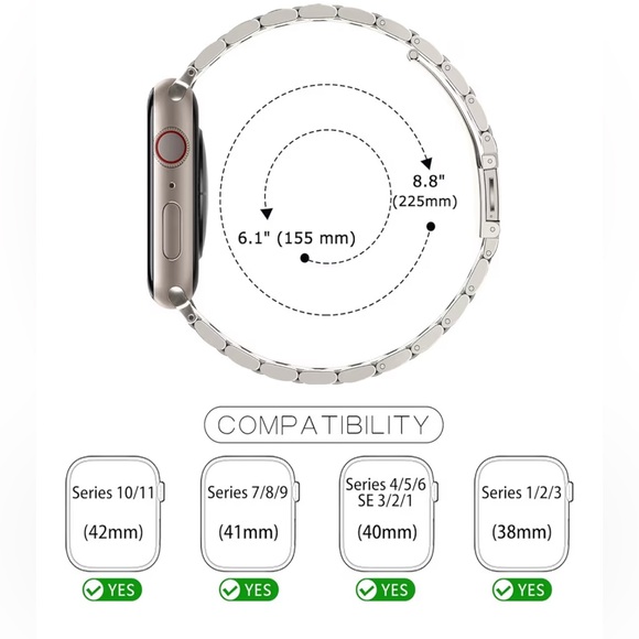 Stainless Steel apple watch band - Picture 4 of 8